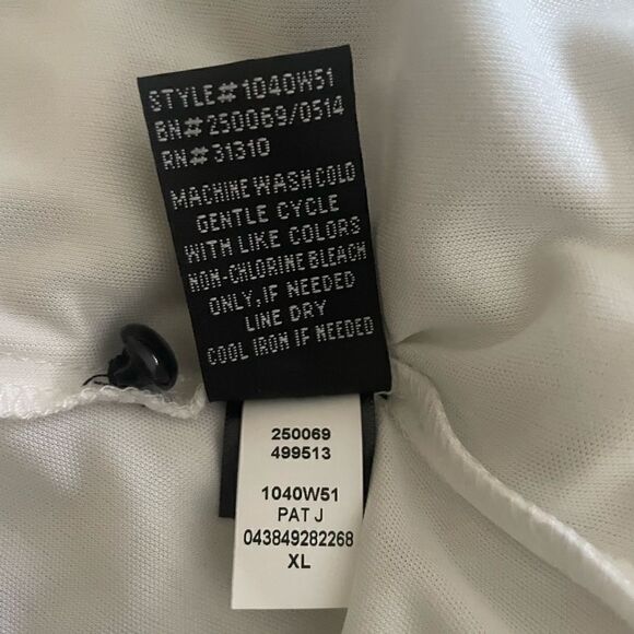 🆕 IZ Byer California Chevron Halter Top Black & White Sz XL - Picture 5 of 7